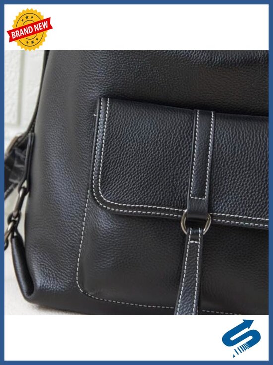 Genuine Leather Backpack Purse Large Capacity Anti-Theft Convertible Shoulder main image 5